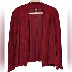 ✨ Bobeau Red Open Front Cardigan